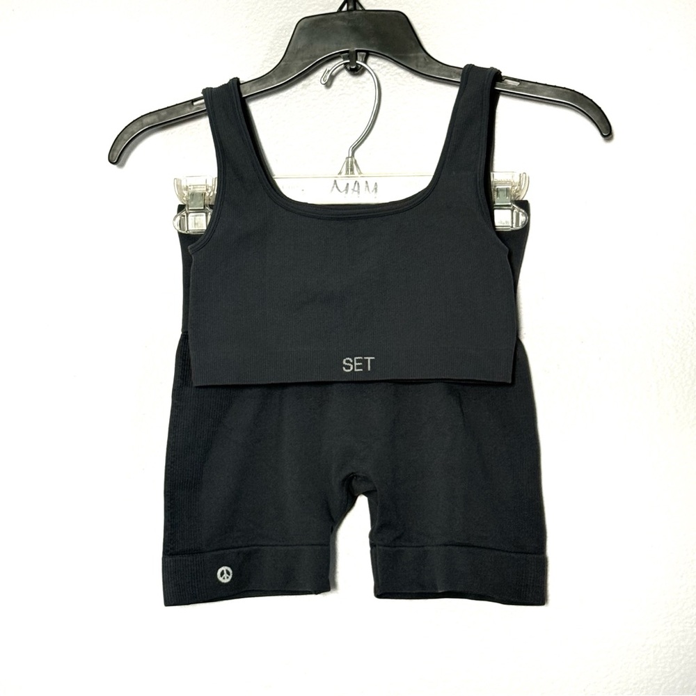 SET Active Black Athletic Set